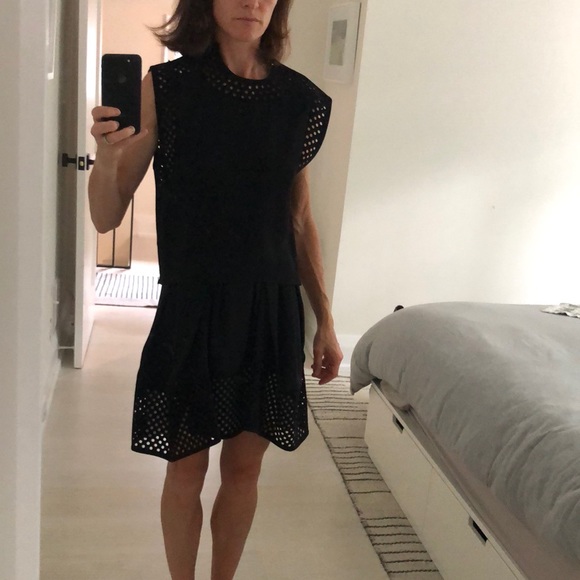 Philip Lim 3.1 laser cut out polka dot dress silk size 0 - Picture 1 of 10